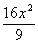 16x^2/9