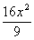 16x^2/9