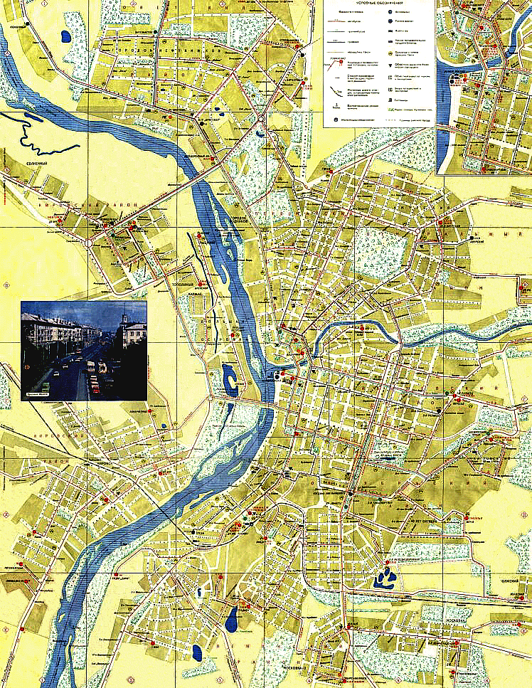 The map of Omsk