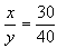 x/y=30/40